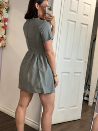 MARINNA Selene V Waist Dress | Black Checks