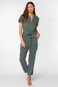 Greyson Sage Leaf Jumpsuit