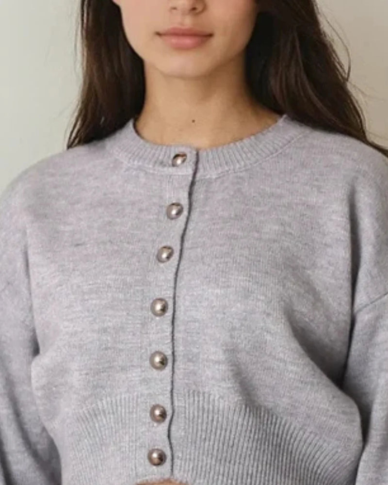 Genevieve Cardigan in Grey