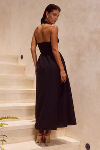Henrietta Midi Dress in Black