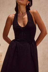Henrietta Midi Dress in Black