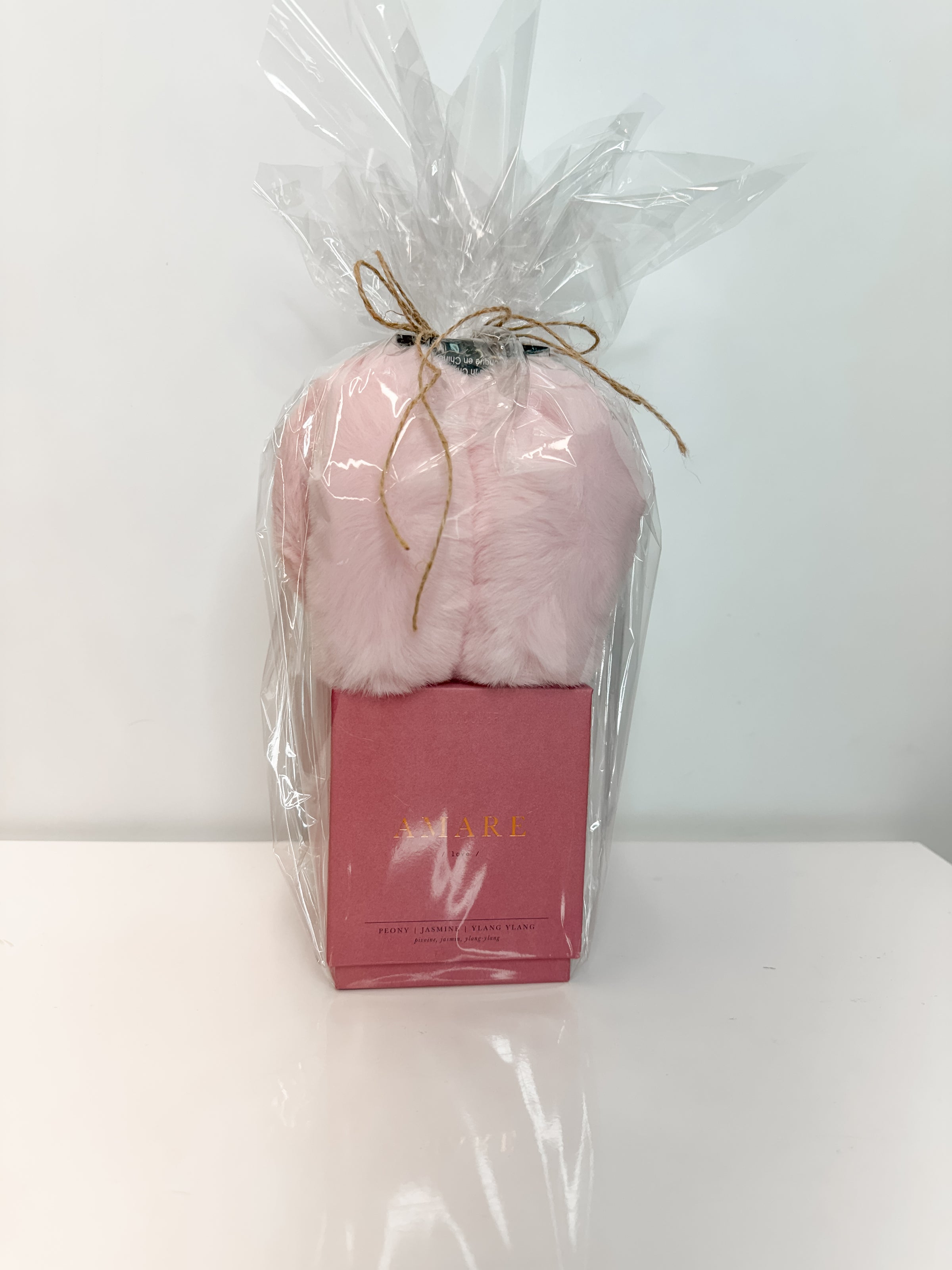 Earmuff + Candle Holiday Bundle in Pink