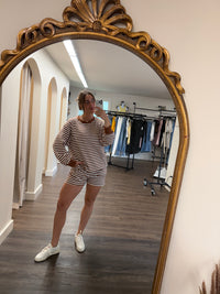 Striped Core Short | Brown & Cream