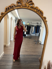 Mireya Satin Cowl Neck Dress