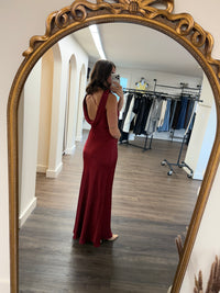 Mireya Satin Cowl Neck Dress