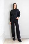 Odette Knit Pant Set in Black