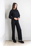 Odette Knit Pant Set in Black