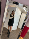 Black Sleeveless Pinafore Dress