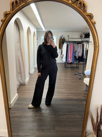 Wide Leg Pant | Black