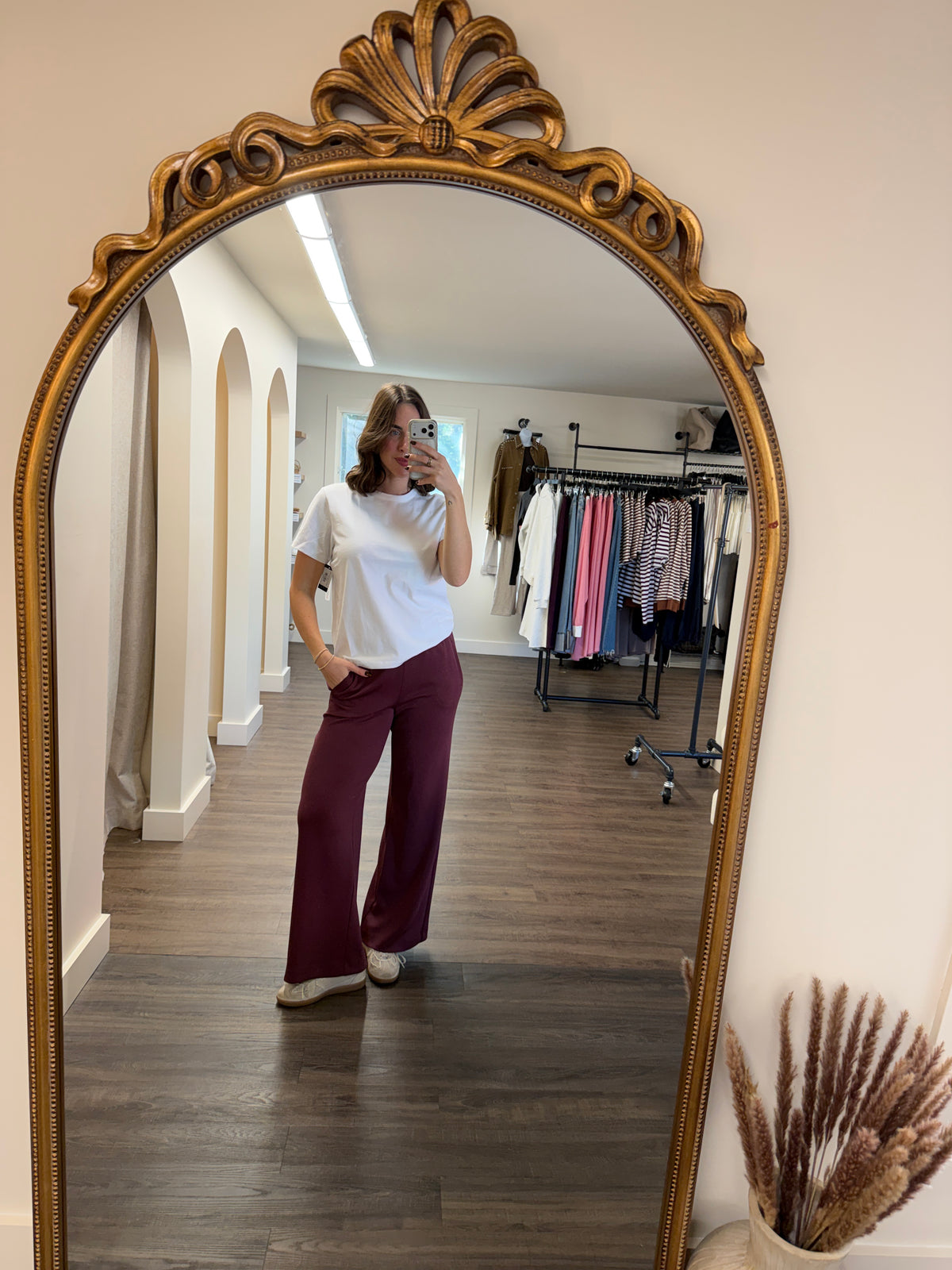Wide Leg Pant | Merlot