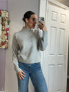 Daffodil Mock Neck Pull-Over | Misty Grey