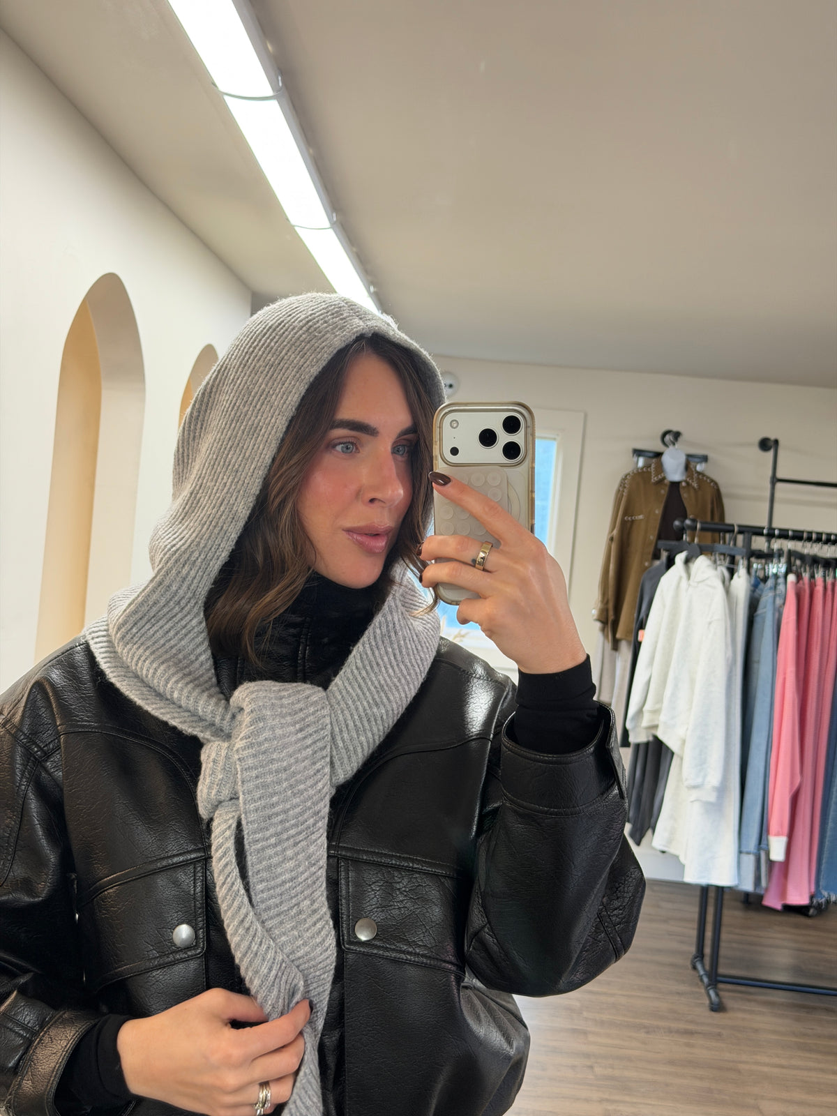 Patrizia Hooded Scarf | Two Colours