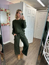 Paloma Waffle Long Sleeve in Olive