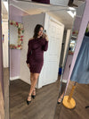 Demi Dress in Merlot