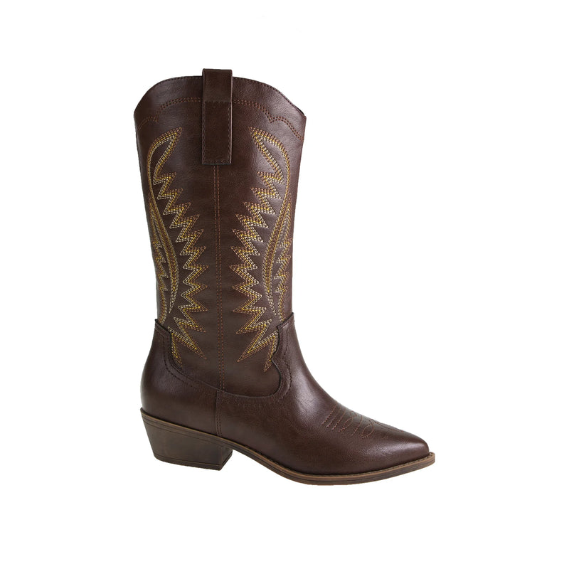 Jumble Western Boot in Brown