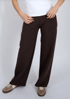 Victoria Luxe Soft Knit Pant in Chocolate