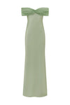 Kadie Off Shoulder Maxi Dress in Key Lime