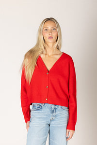 Kailie Cardigan in Scarlet