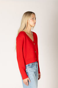 Kailie Cardigan in Scarlet