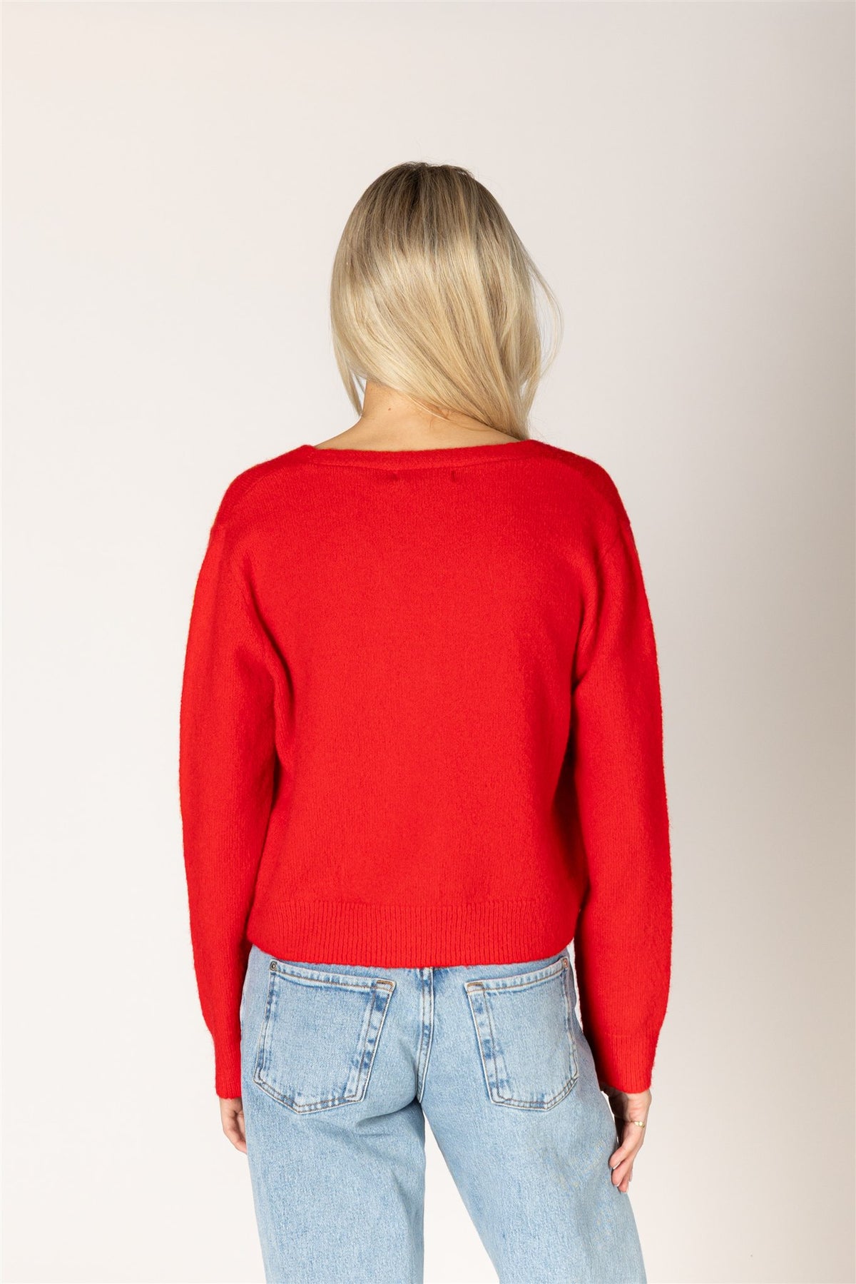 Kailie Cardigan in Scarlet