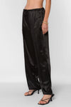 Kaya Black Satin Pants