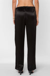 Kaya Black Satin Pants
