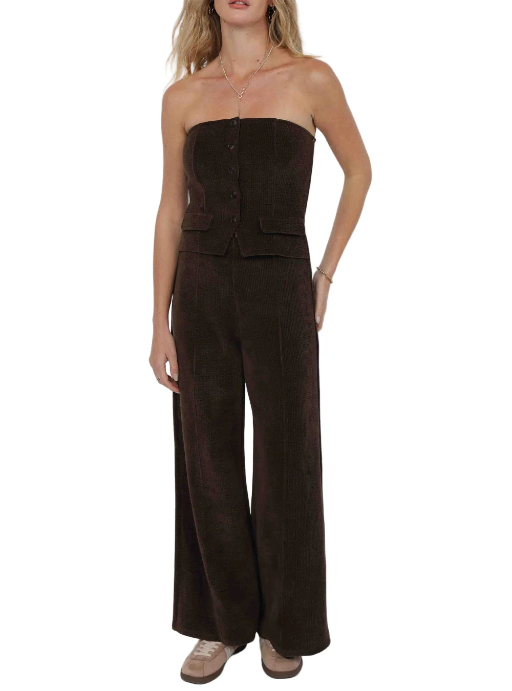 Mystique Tube Vest Wide Leg Jumpsuit