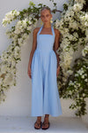 Locklea Midi Dress in Ice Blue