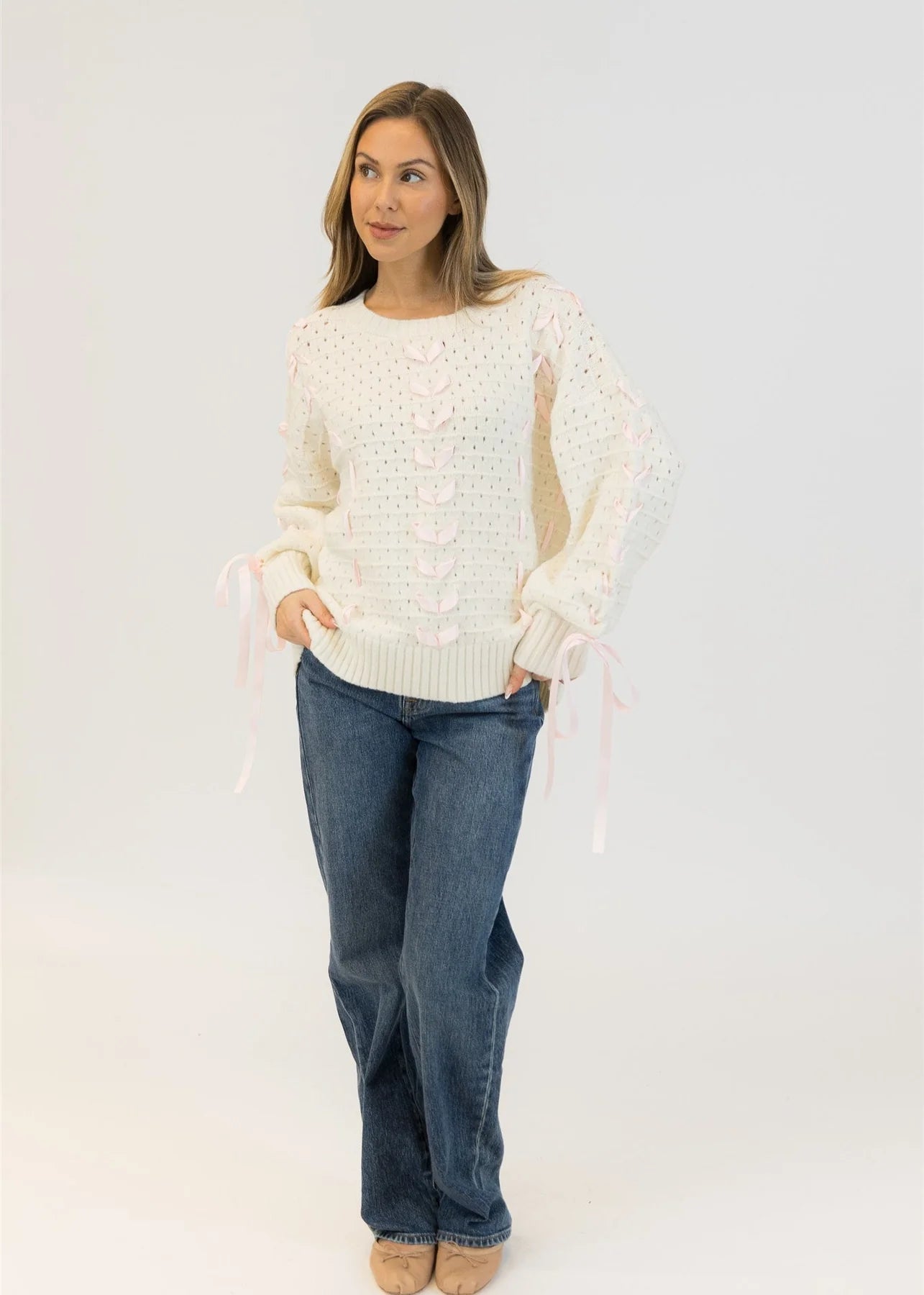 Lydia Ribbon Sweater