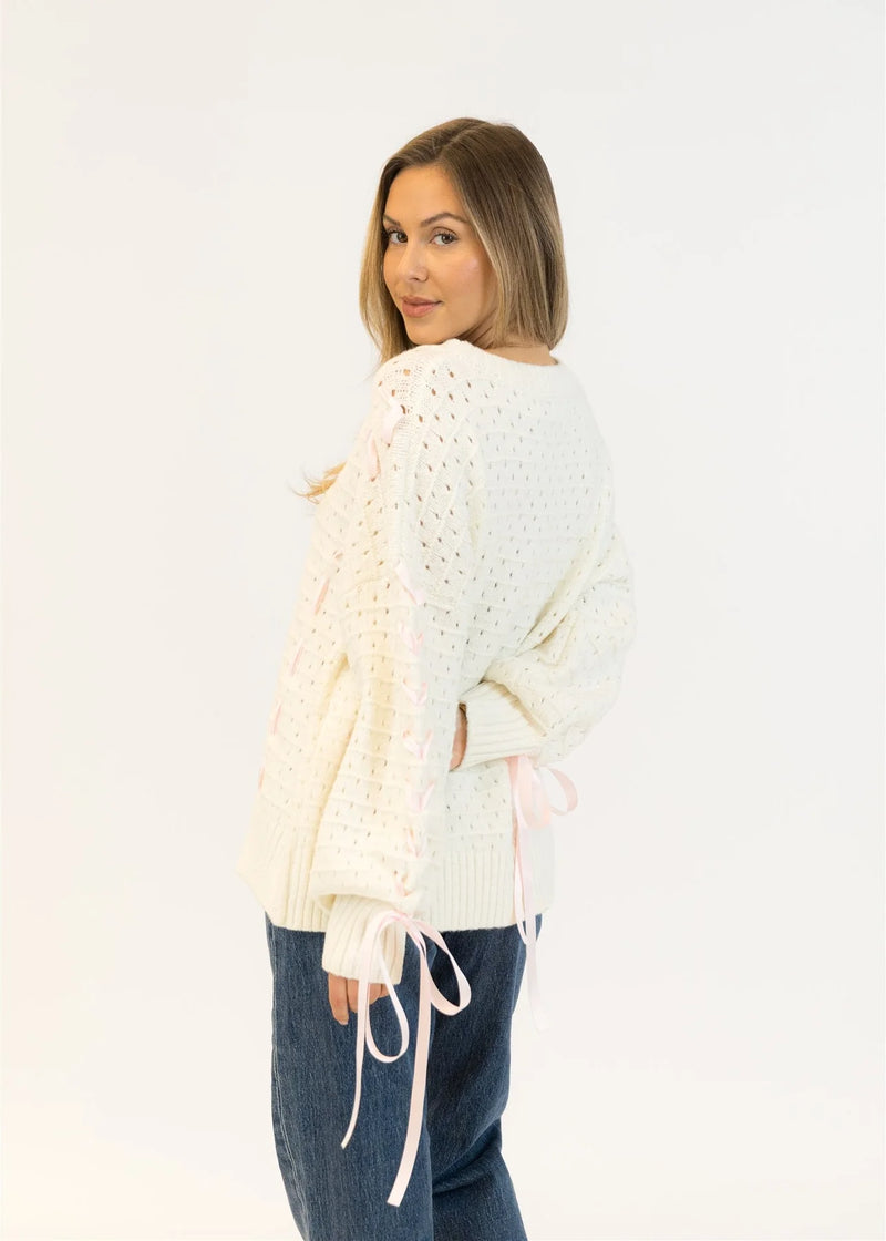 Lydia Ribbon Sweater