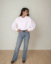 Lacelle Long Sleeve Blouse in White