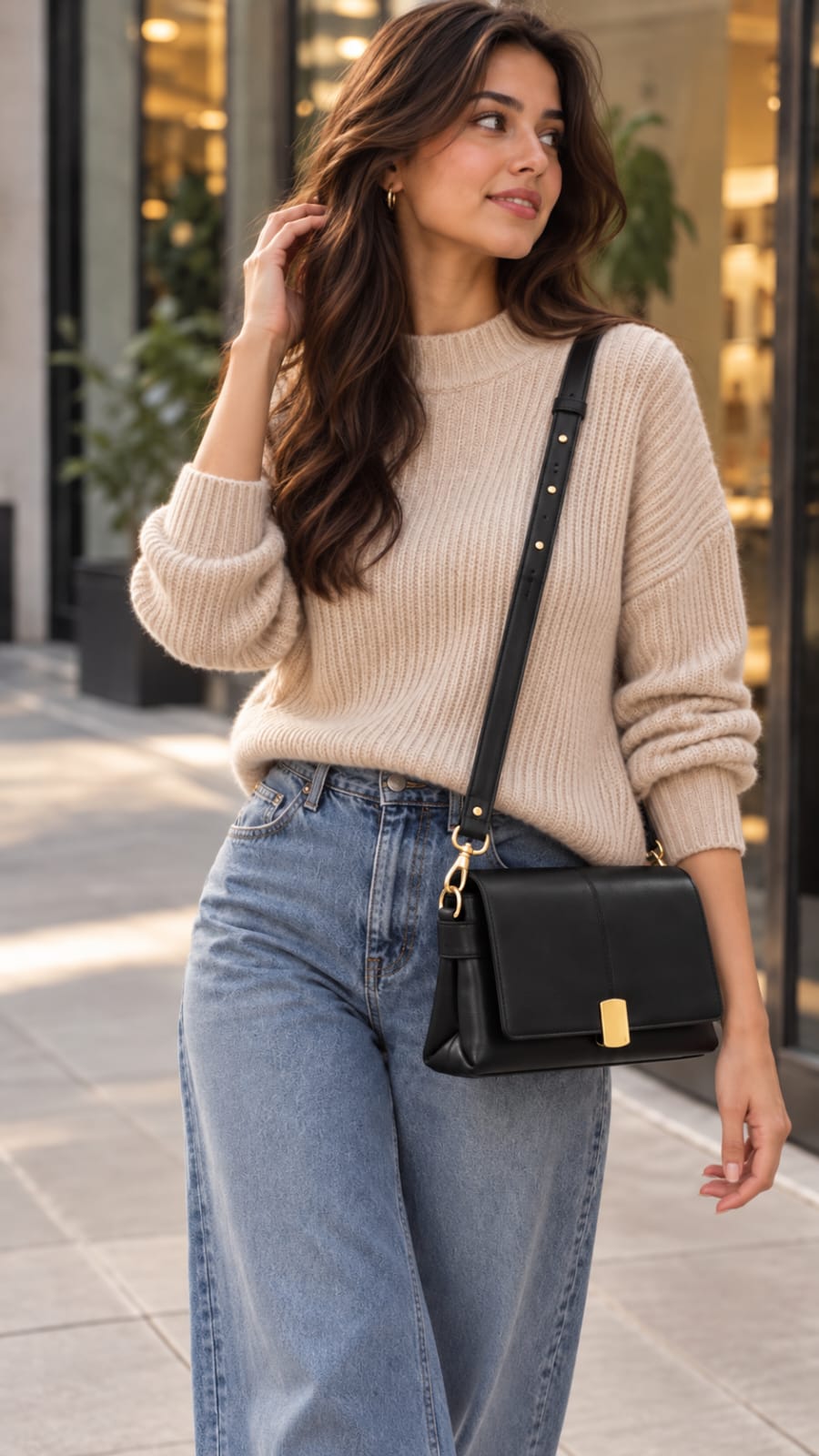 Maddie Leather Crossbody | Two Colours