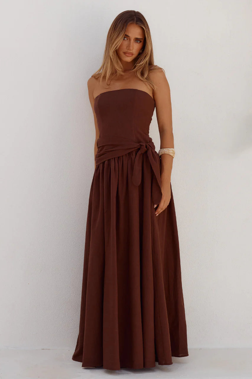 Maeve Maxi Dress in Chocolate