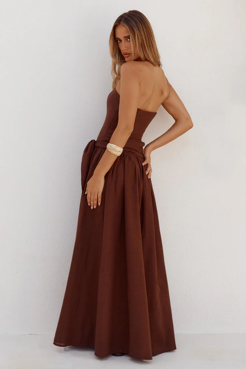 Maeve Maxi Dress in Chocolate