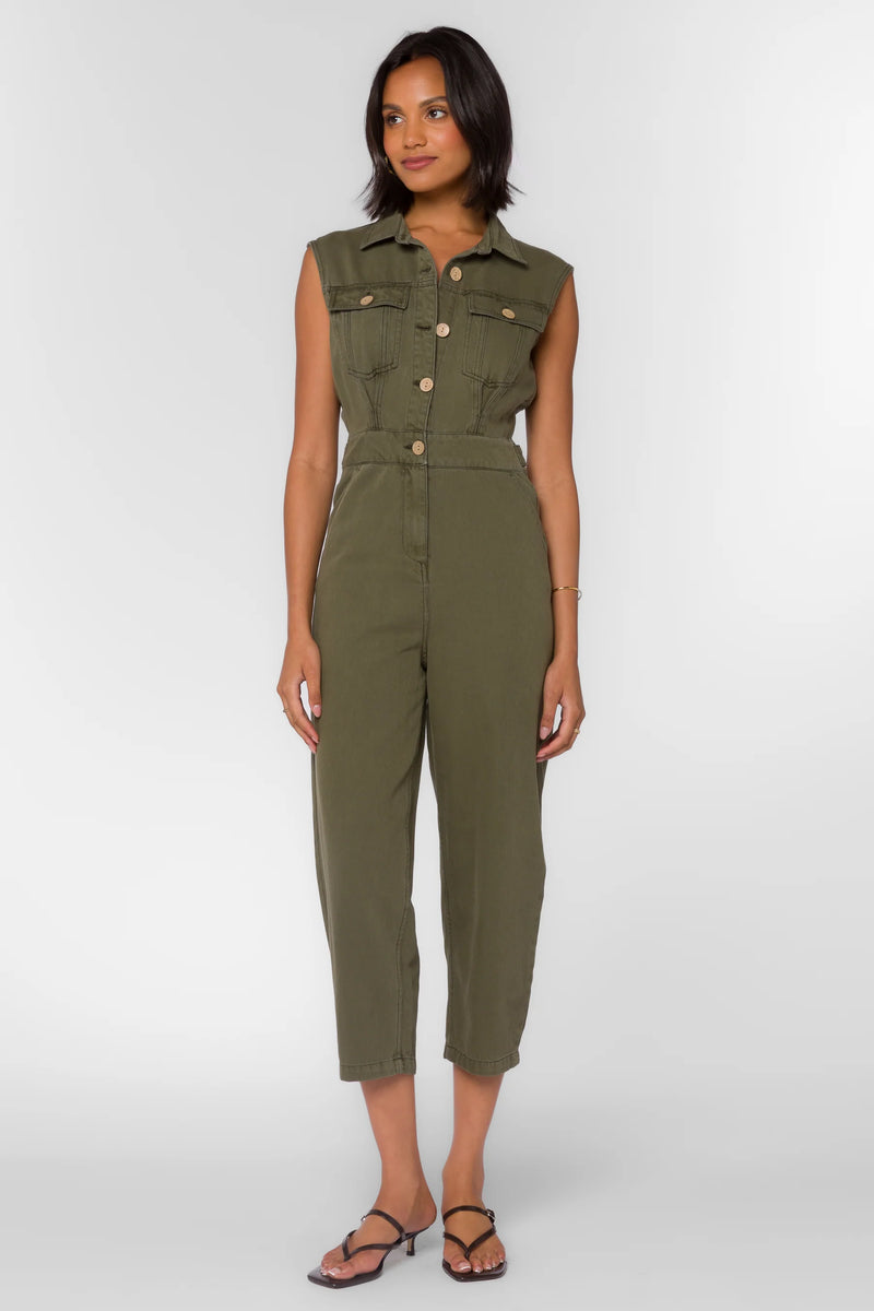 Maggie Jumpsuit in Olive
