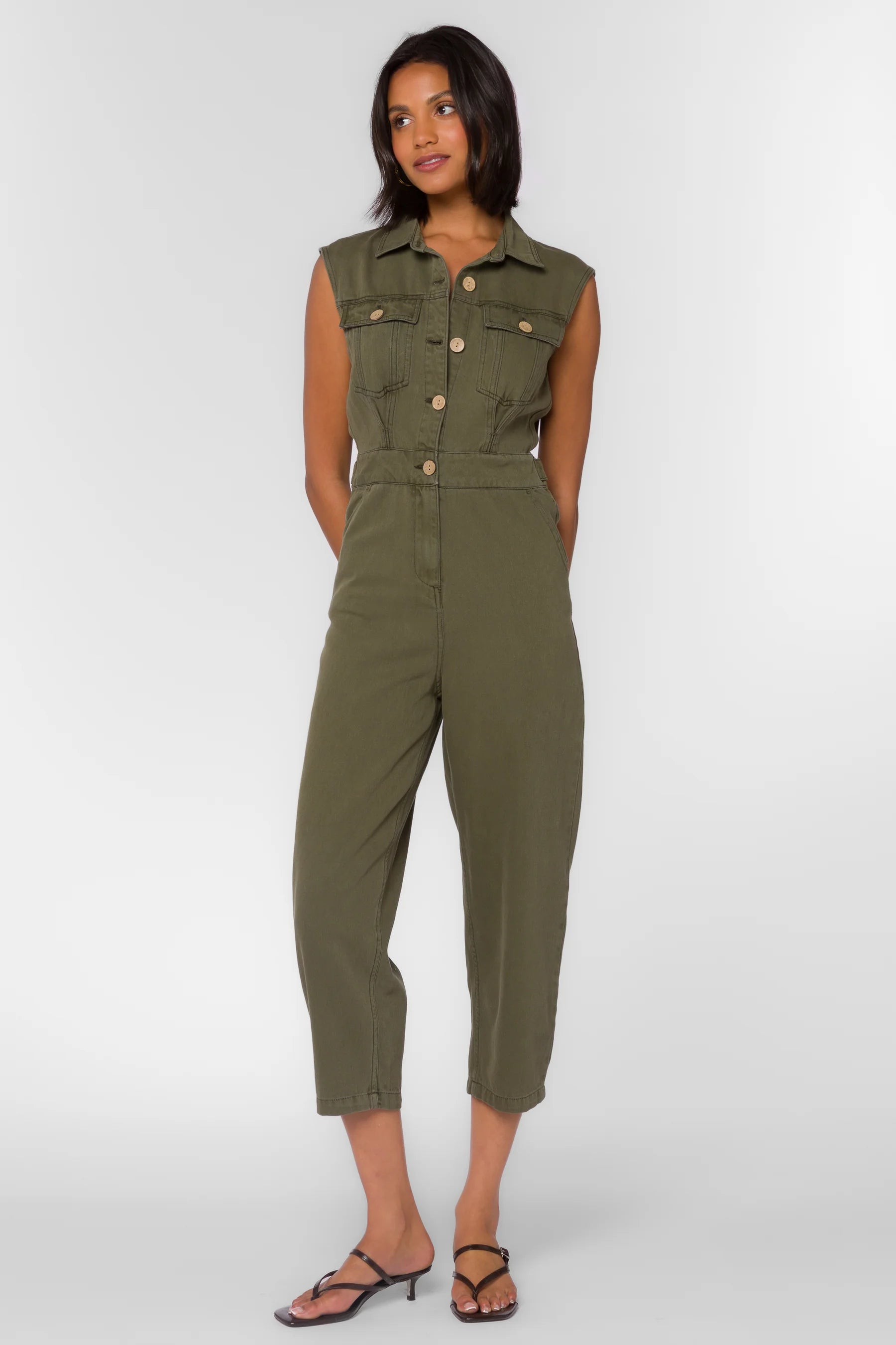 Maggie Jumpsuit in Olive