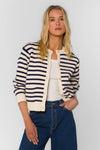 Melinda Navy Stripe Cardigan