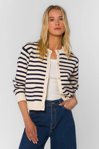 Melinda Navy Stripe Cardigan