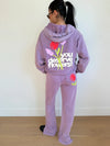 You Deserve Flowers Wide Leg Sweatpants