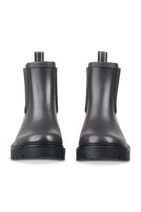 Chelsea Rain Boot in Black Brown