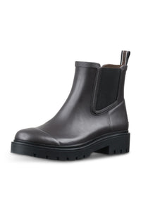 Chelsea Rain Boot in Black Brown