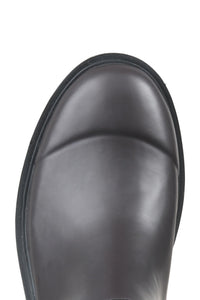 Chelsea Rain Boot in Black Brown