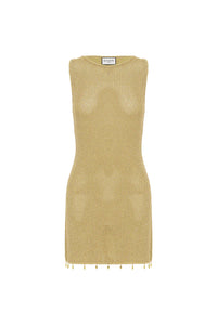Ariya Mini Dress in Gold
