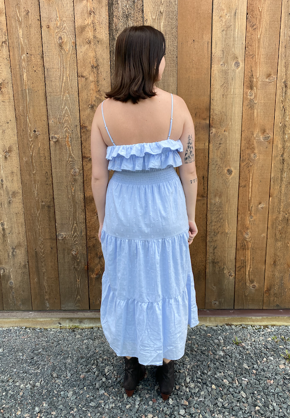 The Periwinkle Midi Tiered Dress