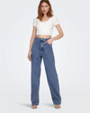 High Waist Wide Worker Denim