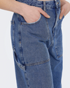 High Waist Wide Worker Denim