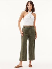 Wide Leg Crop | Washed Army