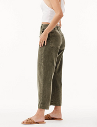 Wide Leg Crop | Washed Army