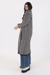 Lenny Sweater Coat In Hounds Tooth