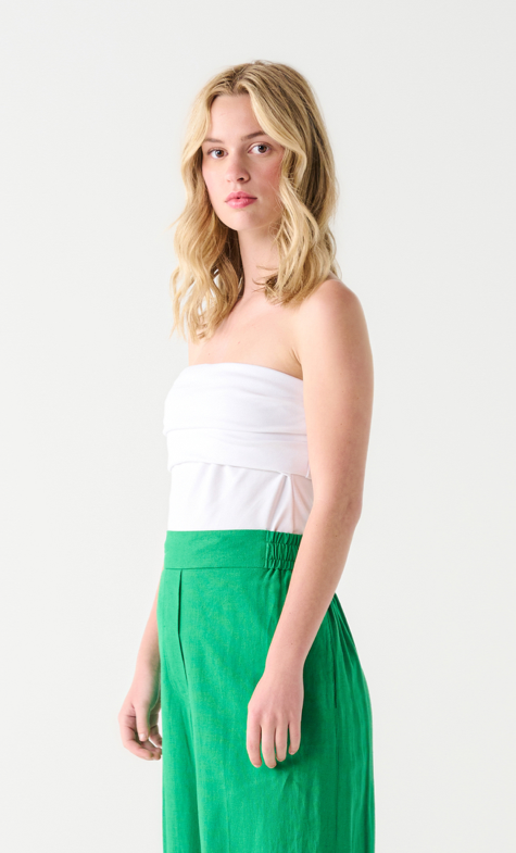 Ruched Strapless Top